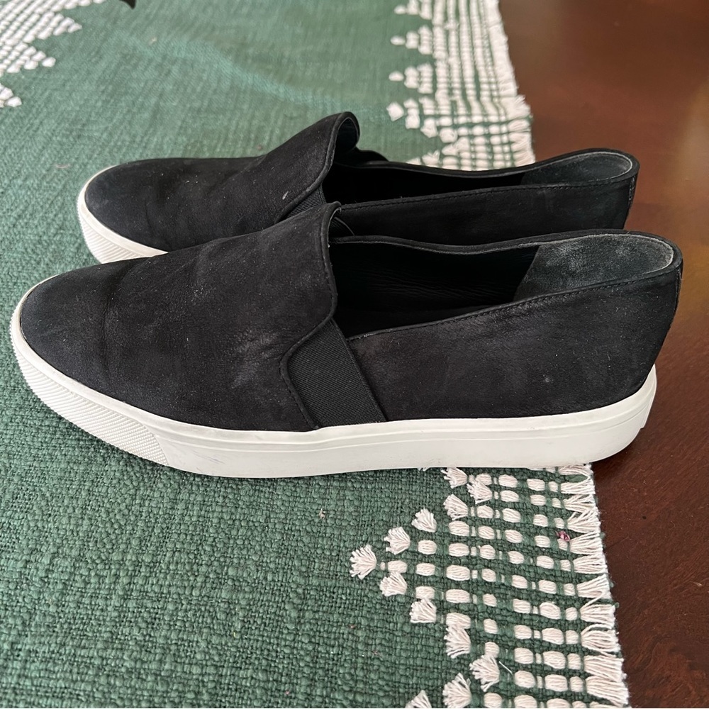 Vince Preston Suede Slip-On Sneakers - Picture 3 of 8